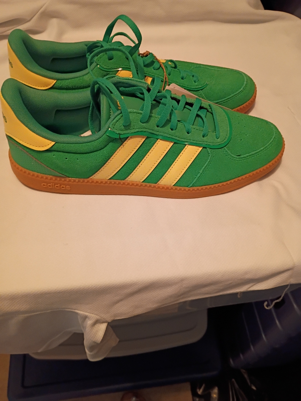 adidas Green and Yellow Low-Top Sneakers